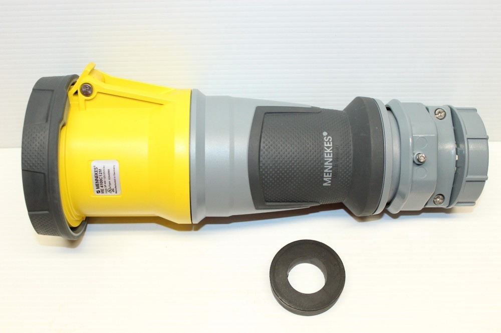 MENNEKES ME 4100C12M 100-Amp MARINE PIN&SLEEVE CONNECTOR M4100C12 100A 125V/250V