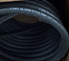 Prestolite 138850-81 2 AWG Lead Wire – UL 3284 – High Temp – 600V – Black 28 ft