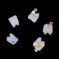 AZDENT Dental Orthodontic Ceramic Bracket Braces Roth MBT .022 Hooks 345