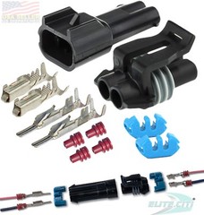 Delphi Metri-Pack 150 Series 2-Conductors w/16-18 AWG Sealed Waterproof *2 SET*