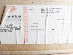 COLUMBIA LIGHTING P4-243G-43363-3-120V-ESB-SNGL NSMP