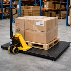 New 48×48 Floor Scale 5000 lb Warehouse Pallet Scale Value