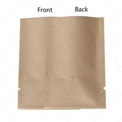 Multiple Colors & Sizes Paper Silver Laminated Inner Flat Open Top Bag Pouch