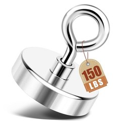 Rust Resistant Rare Earth Magnet – 150lbs Strength with Countersunk Hole Design