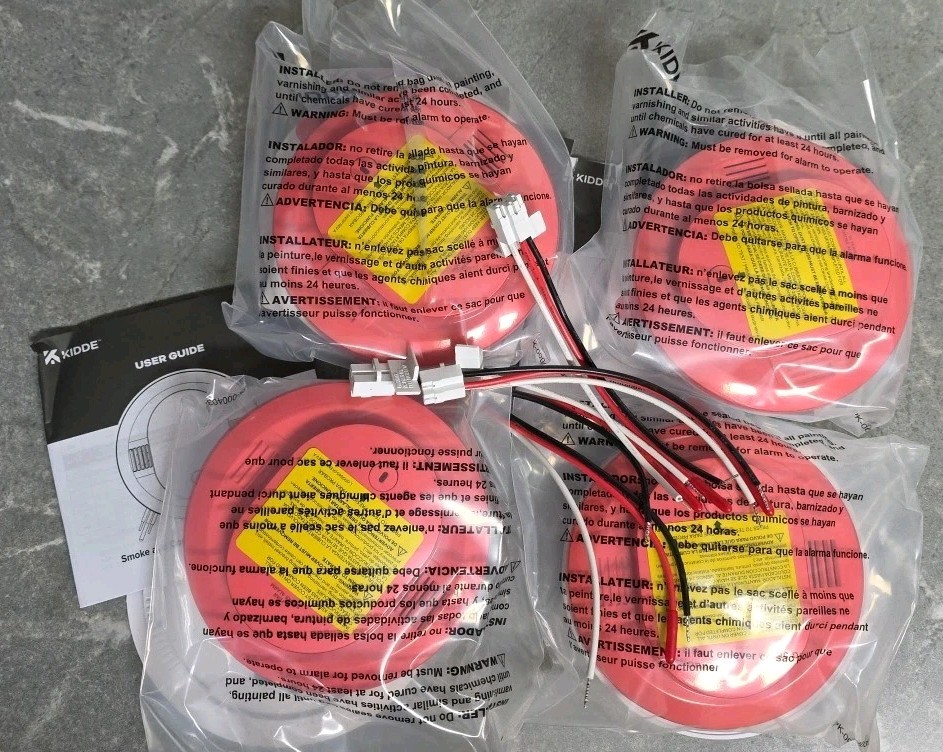 Lot of 4 Kidde Firex 21033087 SMAC10YFEX Smoke Alarm NEW – NO BOX 2025
