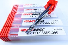 LOT ( 6 ) NEW MIKRON TOOL CRAZYDRILL .1378″ COOL PILOT SOLID CARBIDE PILOT DRILL