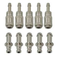 NIBP Blood Pressure Cuff Single Tube Air Hose Connector Plug 10Sets（Male+Female）