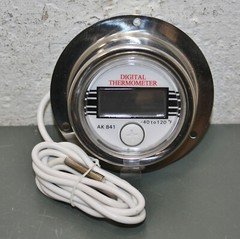 Digital Panel Mount Thermometer 1EPF4, 2″ Gauge, 39″ RTD Probe, -40° to 120° F