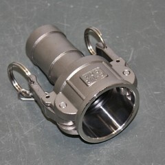 USA Sealing 1-1/2″ Cam Groove Coupling BULK-CGF-291, 304 Stainless Steel, Type C