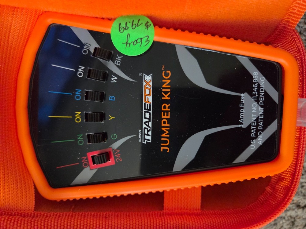 Never been used orange Supco Tradefox Jumper King Thermostat bypass tool 24 v