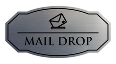 Signs ByLITA Victorian Mail Drop Durable Plastic | Easy Installation | Elegan…