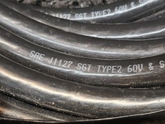 250ft Black Coated Wire 2/0 Gauge SAE J1127 Type SGT 80 Degree C 60V