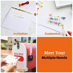 50 Packs 5×7 Envelopes, A7 White A7(5.25×7.25 in) – 50 Pack,