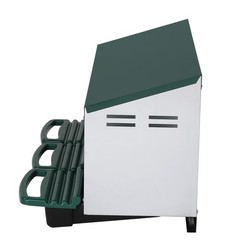 LEADZM Chicken Nesting Boxes 3 Hole Metal Chicken Egg Laying Box
