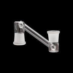 18mm Female to 18mm Female Side Drop Down Extender Glass Adapter