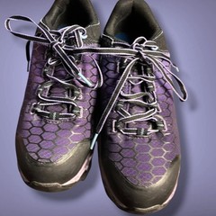 NWOT Women’s 8M TIMBERLAND PRO Powertrain Purple Black Alloy Toe Work Sneakers