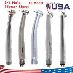 LED Dental High Speed Handpiece E-Generator 3/Single Water Spray 2/4 Holes
