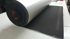 Neoprene Sponge Rubber Sheet w/Peel-Back Adhesive 1/2″ Thk x 4″ W x 12″ L Pad
