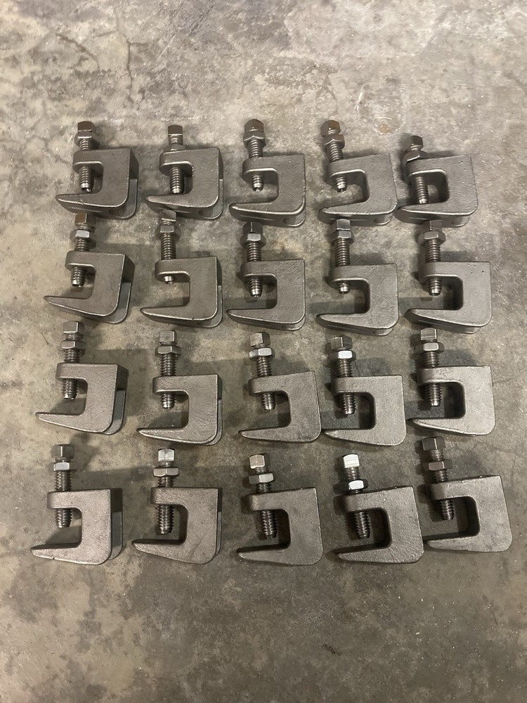 3/8” 316ss Beam Clamps Lot Of 20 For 3/8” All Thread Rod Stainless Steel