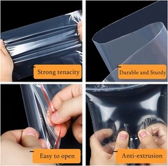 100 13×18 Clear Zip and Lock Plastic Zipper Poly Locking Reclosable Bags
