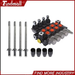 4 Spool Hydraulic Monoblock Double Acting Control Valve 11 GPM SAE Ports 3625PSI