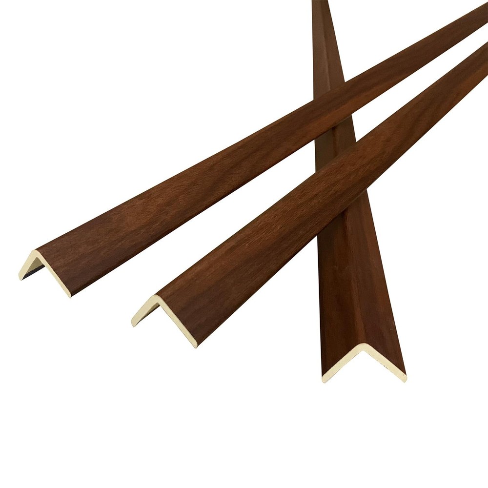 Wall Corner Protector 6PCS 45″ Walnut Wood Grain Trim for Door Window Mirror