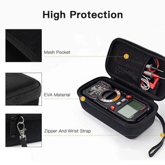 KAIWEETS HT118A/HT118E Multimeter Case w/ Mesh Pocket for TRMS 6000/20000 Ca…