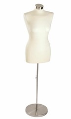 Jersey Dressmaker Economy Female Form Seamstress Off White Mannequin Adjustable