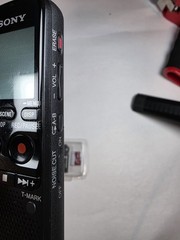 Sony ICD-PX312 Digital Voice Recorder Bundle with Lapel Mic & 512GB SD Card