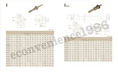 Ballscrew RM2010-1500 mm Anti-backlashed Ballscrew &1 BF/BF15 &8*12 Couplering
