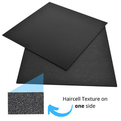BuyPlastic Black ABS (Haircell Texture) Plastic Sheet 1/4″ x 12″ x 48″