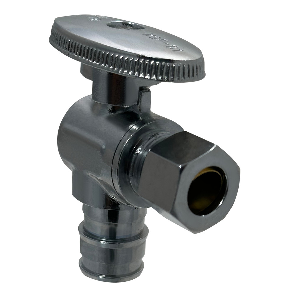 XFITTING 50 Pcs 3/8″ OD Comp. x 1/2″ Pex A Angle Valve, F1960 Expansion Valve