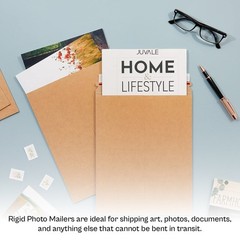200 – 9×11.5 Kraft Rigid Photo Document Mailers Cardboard Envelopes 28 pt.