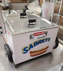 SABRETT HOT DOG TABLE TOP CART NEW FROM AUTH. DEALER NEW YORK