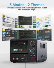 IPS3608 DC Power Supply Variable 36V 8A Bench 10mV Ripple 4-Digit IPS Display