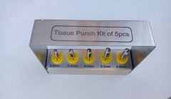 Dental Tissue Punch Kit set Surgical Surgery With Bur Holder Dental Instruments