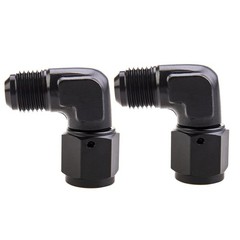 6AN Female to 6AN Male Flare 90 Degree Swivel Hose Fitting Adapter Aluminium …