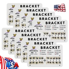 10x SANDENT Dental Orthodontics Brackets Brace Standard MBT 0.022″ Hooks 3-4-5