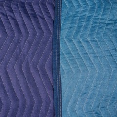 USCC Mega Mover Moving Blankets – 80″ X 72″ – Blue/Light Blue – Single Blanket