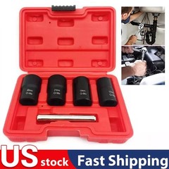 5pc Wheel Lock Removal Kit, Locking Lug Nut Removal Tool – 17MM,19MM, 21MM, 22MM