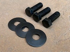 3 pcs King Kutter Blade LH Bolts & washer 502310 for 502303 spindle Fine thread