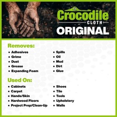 Crocodile Cloth Original Cleaning Wipes – 100 100 Count (Pack of 1), White