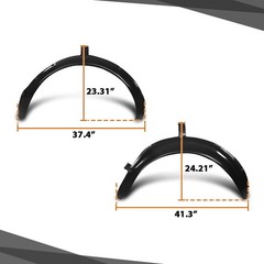 Fender Flares Wide Body Kit Chevy Corvette C3 1968-1979 Textured Black 4PCS