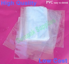 500 to 3000 pcs 4×6″, 6×6″, 6×7″ up to 8×12″ PVC Heat Shrink Wrap Film Flat Bags
