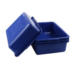 Xyskin 4-Pack Commercial Bus Tubs Box/Tote Stackable Plastic Utility 13 Liter