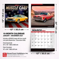 American Muscle Cars OFFICIAL | 2027 12×24″ (Hanging) Wall Calendar