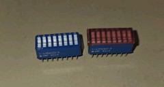 2 New DIP SWITCH 3-435640-9 SPST Dip Switch 8-Position Through Hole
