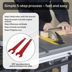 For Delta Unisaw / Contractor Table Saw Wrench Fits Other Saws with a 7/8″ Arbor