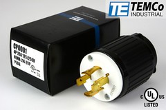 TEMCO NEMA L14-20P Male Plug 20A 125/250V Locking UL Listed for Generator
