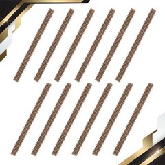 12PACK Color Zinc Fully All Threaded Rod 1/4″-20 3″ Length